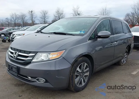 2015 Honda Odyssey Touring/Touring Elite z USA, uszkodzony, nr VIN 5FNRL5H93FB001541